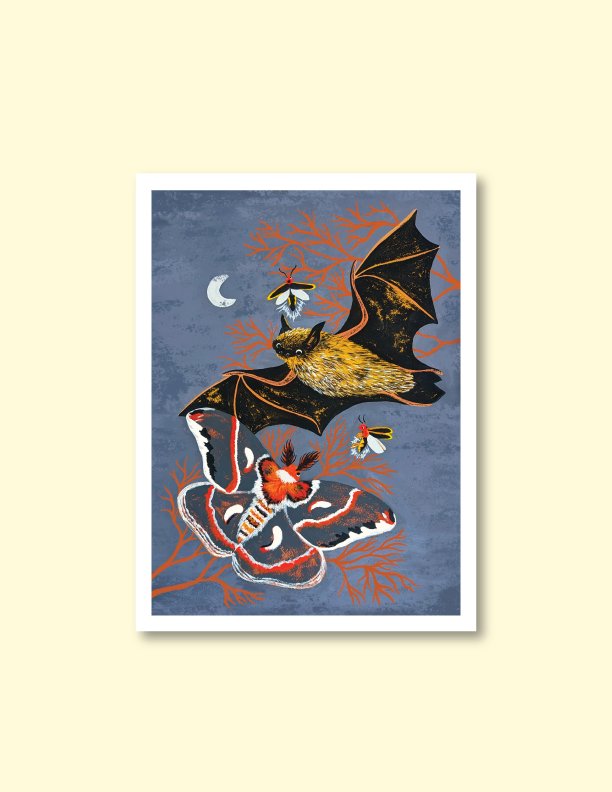 Nocturnal Friends Print