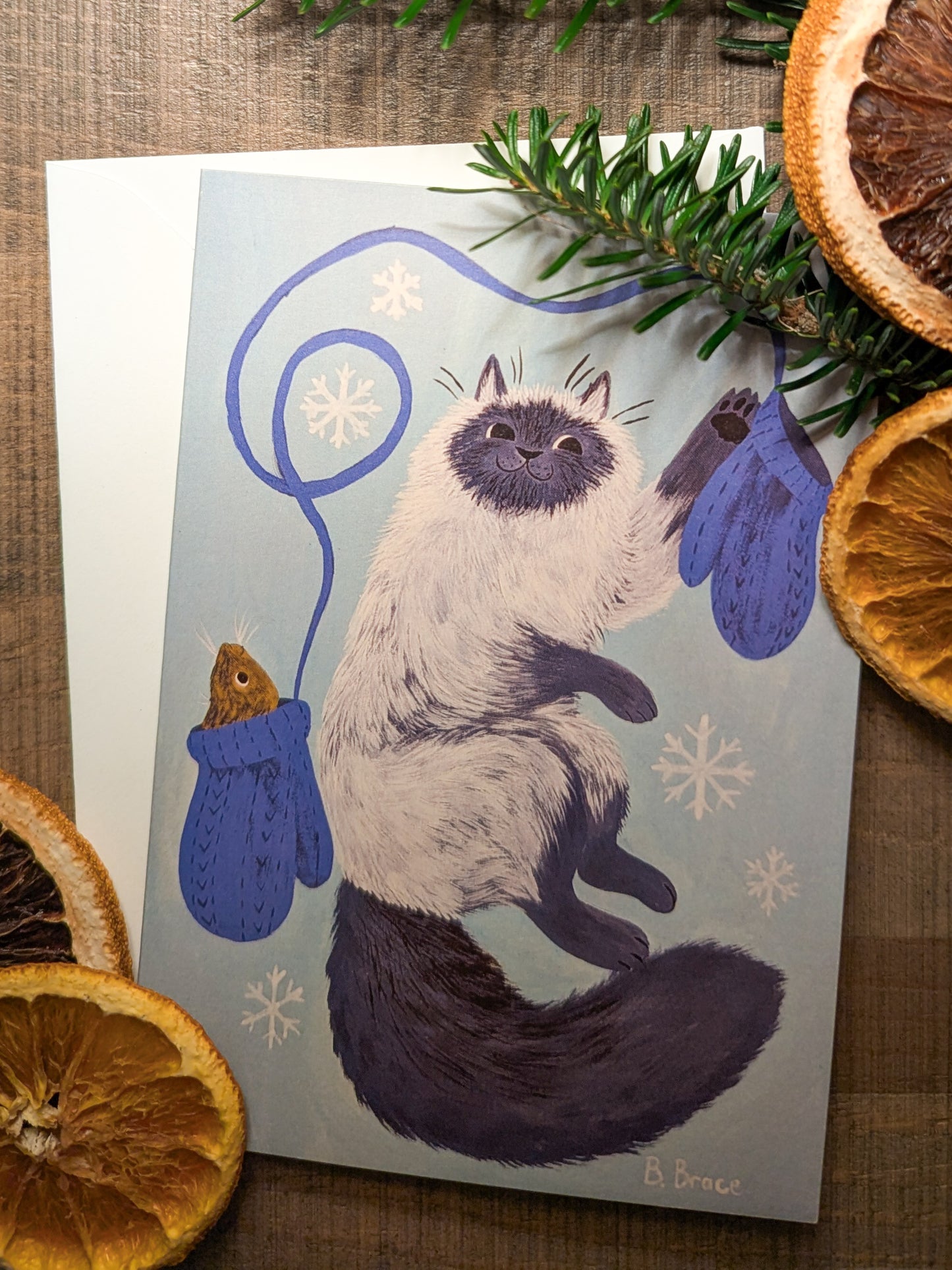 Kitten Mittens Greeting Card