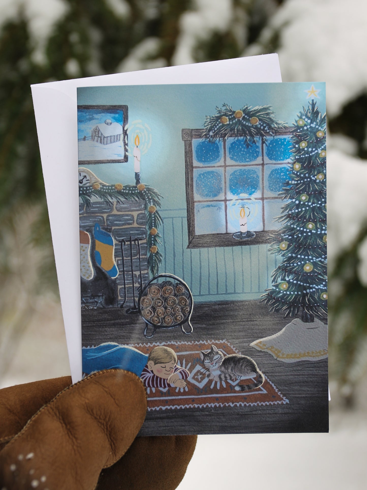 Waiting Christmas Card