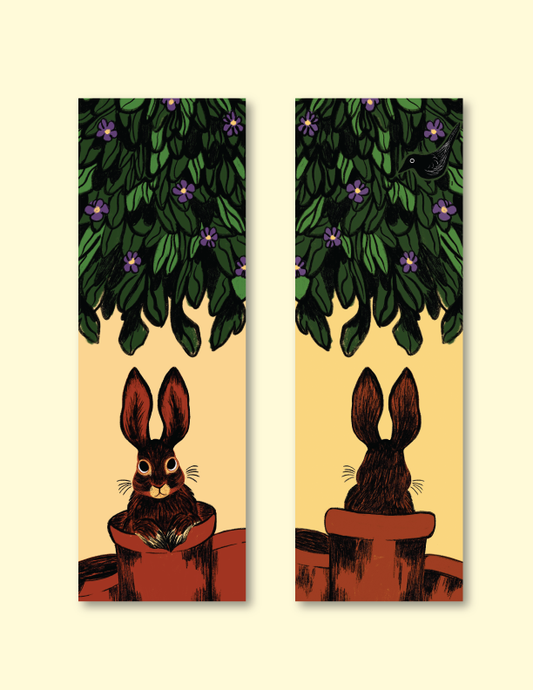 Blooming Bunny Bookmark