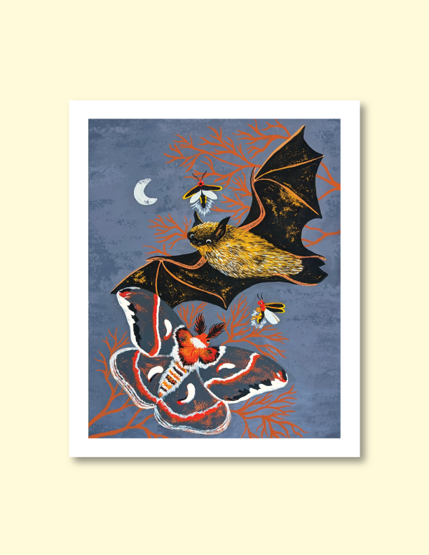 Nocturnal Friends Print