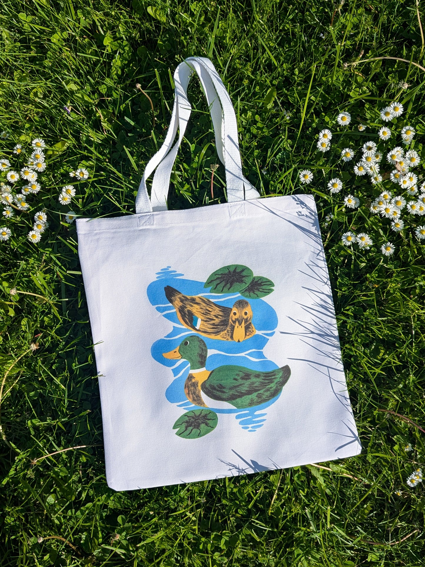Mallard Pond Canvas Tote Bag